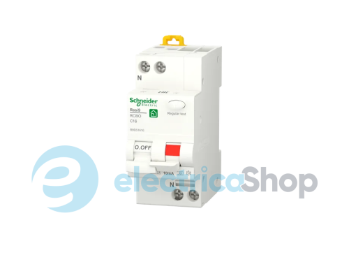 Диференціальний автомат 1P+N Resi9 Schneider Electric, крива С, 16А/0,01/A