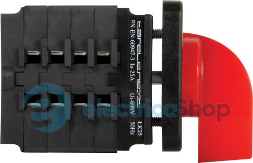 Пакетний перемикач LK25/3.323-ZP/45 щитовий, з передньою панеллю, 3p, 1-0-2, 25А 8431-200 E.NEXT