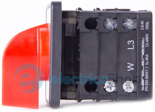 Пакетний перемикач LK40/3.323-ZP/45 щитовий, з передньою панеллю, 3p, 1-0-2, 40А 8631-200 E.NEXT