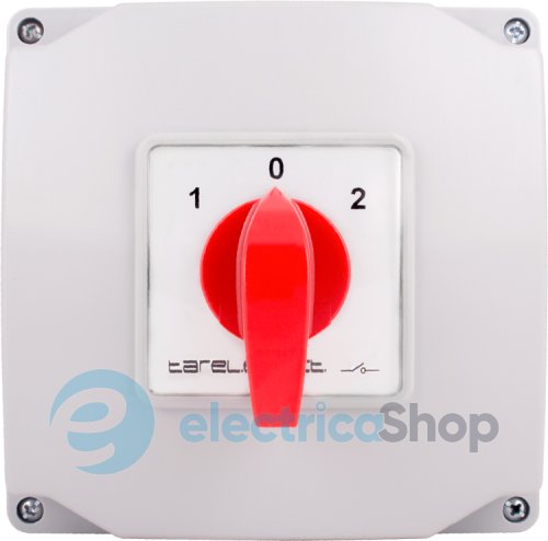 Пакетний перемикач LK63/3.323-ОВ/45 в корпусі, 3p, 1-0-2, 63А, IP44 8834-200 E.NEXT