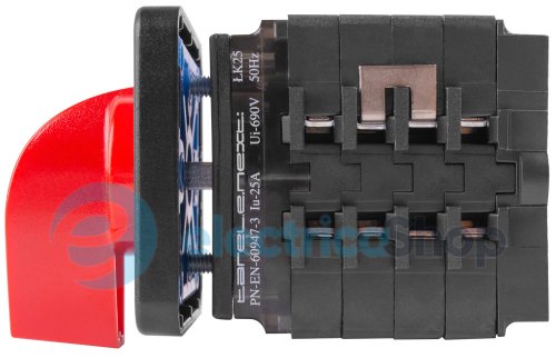 Пакетный переключатель LK25/4.324-ZP/45 щитовой, с передней панелью, 0-звезда-треугольник, 25А 8441-200 E.NEXT