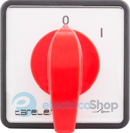 Пакетный переключатель LK40/1.216-ZP/45 щитовой, с передней панелью, 1p, 0-1, 40А 8661-200 E.NEXT