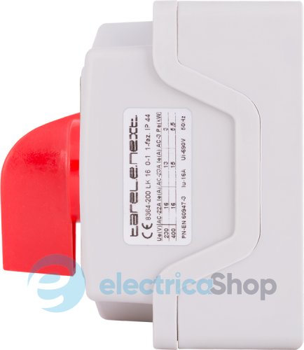 Пакетний перемикач LK16/1.216-ОВ/45 в корпусі, 1p, 0-1, 16А, IP44 8364-200 E.NEXT