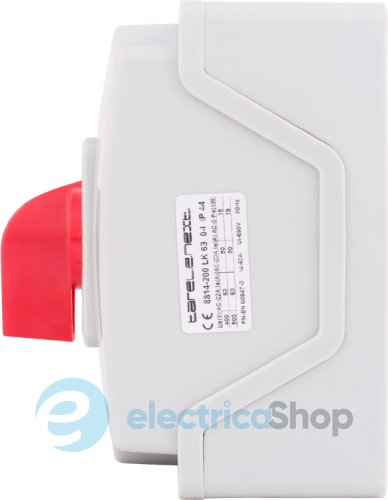 Пакетний перемикач LK63/2.211-ОВ/45 в корпусі, 3p, 0-1, 63А, IP44 8814-200 E.NEXT