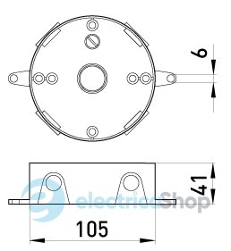 Коробка распределительная металлическая без крышки e.industrial.pipe.db.round.thread.5.x.1/2", круглая на 5 резьбовых вводов для труб 1/2" i0530010 E.NEXT