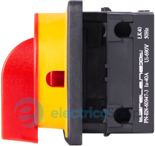 Пакетный переключатель LK40/1.216-ZК/45 щитовой, с передней панелью (под пломбирование), 1p, 0-1, 40А 8665-200 E.NEXT