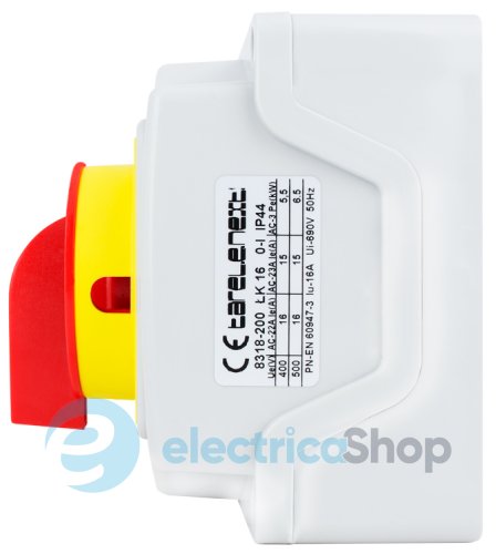 Пакетный переключатель LK16/2.211-ОК/45 в корпусе (под пломбировку), 3p, 0-1, 16А, IP44 8318-200 E.NEXT