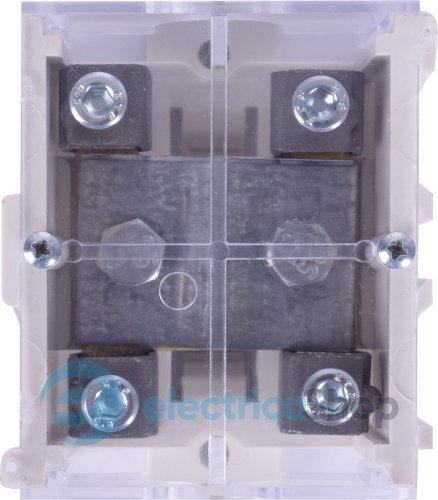 Клемна колодка прохідна e.tc.main.brass.95k, 1х95 мм.кв./4х16 мм.кв..,латунний контакт, з кришкою p0820004 E.NEXT