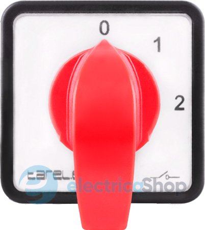 Пакетный переключатель LK25/4.322-ZP/45 щитовой, с передней панелью, 0-1-2, 25А 8421-200 E.NEXT