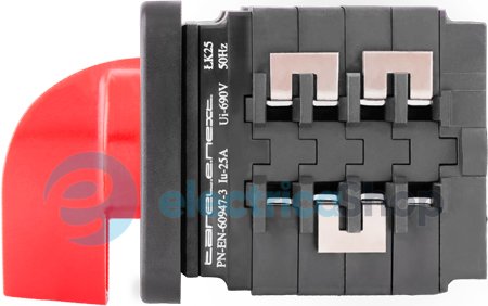 Пакетный переключатель LK25/4.322-ZP/45 щитовой, с передней панелью, 0-1-2, 25А 8421-200 E.NEXT