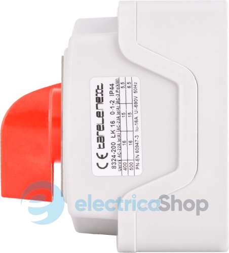 Пакетный переключатель LK16/4.322-ОВ/45 в корпусе, 0-1-2, 16А, IP44 8324-200 E.NEXT