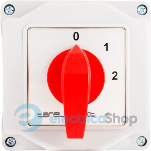 Пакетний перемикач LK25/4.322-ОВ/45 в корпусі, 0-1-2, 25А, IP44 8424-200 E.NEXT