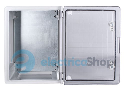 Корпус из ABS-пластика e.plbox.pro.p.40.30.21.tr с прозрачной дверцей 400x300x210мм IP65 p084204 E.NEXT