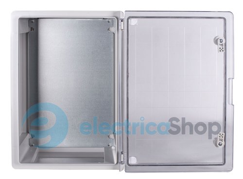 Корпус из ABS-пластика e.plbox.pro.p.50.35.22.tr с прозрачной дверцей 500x350x220мм IP65 p084205 E.NEXT