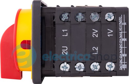 Пакетний перемикач LK40/4.322-ZК/45 щитовий, з передньою панеллю (під пломбування), 0-1-2, 40А 8625-200 E.NEXT