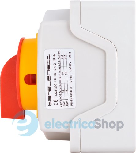 Пакетный переключатель LK16/4.322-ОК/45 в корпусе (под пломбировку), 0-1-2, 16А, IP44 8328-200 E.NEXT