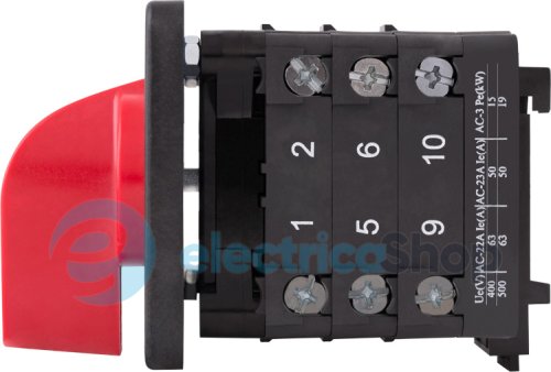 Пакетный переключатель LK63/3.323-SP/45 щитовой, на DIN-рейку, 3p, 1-0-2, 63А 8837-200 E.NEXT