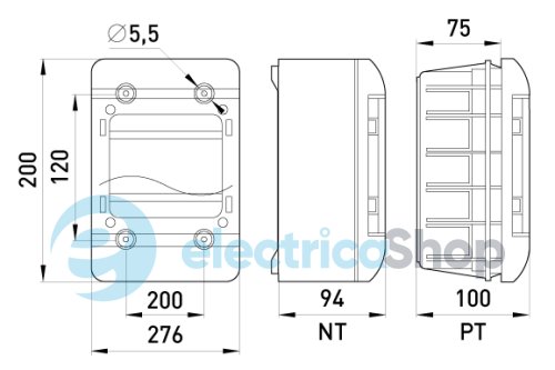 Корпус пластиковый, навесной (NT) 13-модульный, однорядный, IP 40 6663-113 E.NEXT