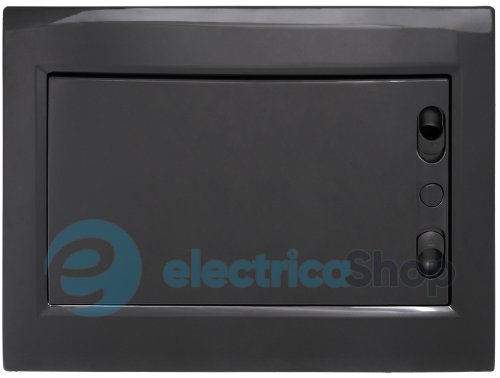 Корпус пластиковый на 12 модулей e.plbox.pro.n.12b.black навесной, черный с непрозрачной дверцей IP40 CP32912B E.NEXT