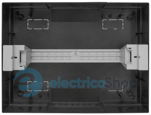 Корпус пластиковый на 12 модулей e.plbox.pro.n.12b.black навесной, черный с непрозрачной дверцей IP40 CP32912B E.NEXT