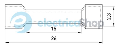 Гильза соединительная изолированная e.splice.stand.bv.2.red 1,5-2,5 кв.мм, красная, 100шт s4036008 E.NEXT