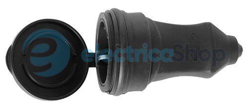 Розетка переносная с защитной крышкой каучуковая e.socket.rubber.029.16, с з/к, 16A, s9100024 E.NEXT