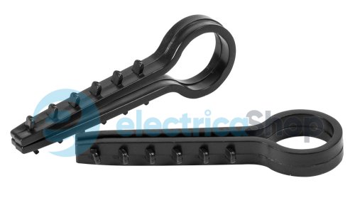 Дюбель ялинка 10 mm для круг. пров. e.metiz.dowel.fir.black.10, чорний 100 шт. E.NEXT m0080029