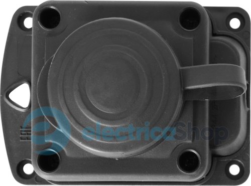 Розетка одинарная с защитной каучуковой крышкой e.socket.rubber.029.1.16, с з/к, 16A, s9100025 E.NEXT