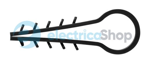 Дюбель ялинка 16 mm для круг. пров. e.metiz.dowel.fir.black.16, чорний 50 шт. E.NEXT m0080031