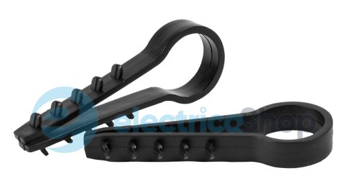 Дюбель ялинка 16 mm для круг. пров. e.metiz.dowel.fir.black.16, чорний 50 шт. E.NEXT m0080031