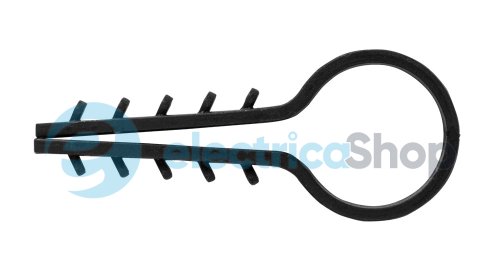 Дюбель ялинка 20 mm для круг. пров. e.metiz.dowel.fir.black.20, чорний 50 шт. E.NEXT m0080032