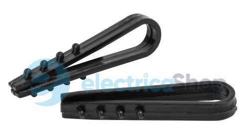 Дюбель ялинка 6 mm для круг. пров. e.metiz.dowel.fir.black.6, чорний 100 шт. E.NEXT m0080033