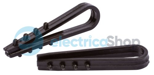 Дюбель ялинка 8 mm для круг. пров. e.metiz.dowel.fir.black.8, чорний 100 шт. E.NEXT m0080034