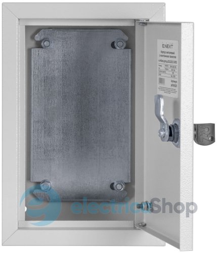Корпус металлический e.mbox.pro.p.40.30.15 IP31 с монтажной панелью (400х300х150) p0100232 E.NEXT