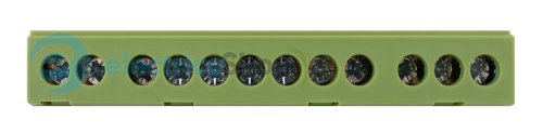 Шина нулевая e.bsi.pro.1.12 на DIN-рейке в изол. корпусе зеленая p0650015 E.NEXT