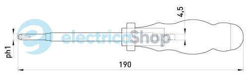 Індикатор-викрутка e.tool.test06 155х3хph0 прямий+хрестовий АС100-500В t001106 E.NEXT
