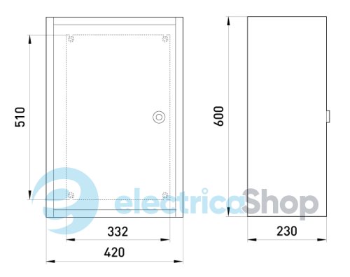 Бокс монтажный подвесной БМ-62C+П (420 х 600 х 230) IP31 БМ-62C+П E.NEXT БМ-62C+П E.NEXT