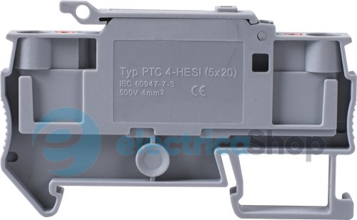 Клемна колодка набірна на DIN-рейку e.tc.din.spring.4.HESI, під запобіжник 5x20 s070007 E.NEXT