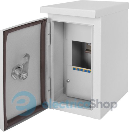 Корпус e.mbox.stand.n.04.z металлический, под 4мод., герметичный IP54, навесной, с замком s0100127 E.NEXT