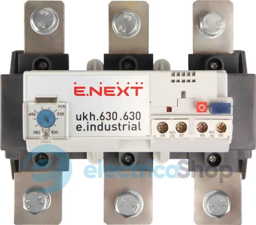 Тепловое реле e.industrial.ukh.630.380.630, номин. ток 630А, диап. регул. 380-630 А i0110019 E.NEXT