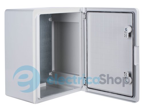 Корпус из ABS-пластика e.plbox.pro.p.40.30.21 с непрозрачной дверцей 400x300x210мм IP65 p084104 E.NEXT