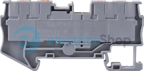 Клемна колодка набірна на DIN-рейку e.tc.din.spring.2,5.2-2, 4контакти s070010 E.NEXT