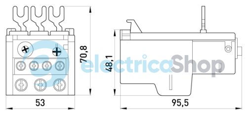 Тепловое реле e.industrial.ukh.40.36, номин. ток 40А, диап. регул. 24-36 А i0110009 E.NEXT