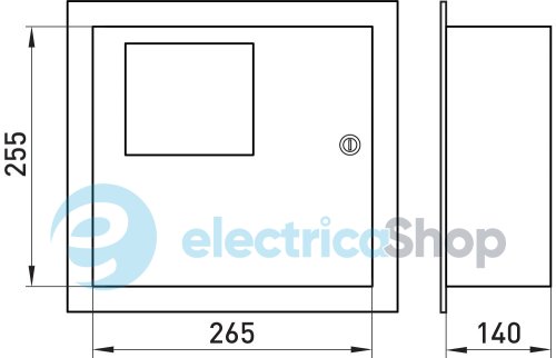 Корпус e.mbox.stand.w.f1.04.z металлический, под 1-ф. счетчик, 4 встраиваемая мод. с замком s0100002 E.NEXT