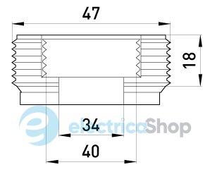 Переходник металлический e.industrial.pipe.thread.bts.1-1/2".1-1/4", резьбовой, с 1-1/2" на 1-1/4" i0410010 E.NEXT
