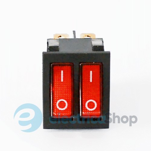 Перемикач клавішний e.switch.key.02, 6 pin, подвійний, з індикацією s2040002 E.NEXT