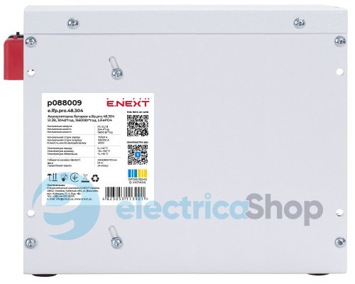 Аккумуляторная батарея e.lfp.pro.48.304 51.2В, 304А*ч, 15600Вт*ч, LiFePO4 Bluetooth p088009 E.NEXT