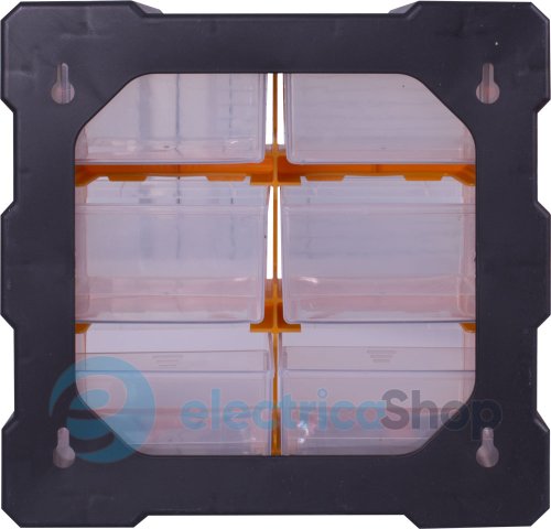Органайзер пластиковый, e.toolbox.pro.20, 6-секционный 267х157х262мм t011020 E.NEXT