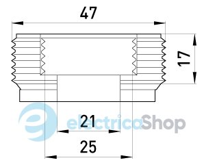 Переходник металлический e.industrial.pipe.thread.bts.1-1/2".3/4", резьбовой, с 1-1/2" на 3/4" i0410008 E.NEXT