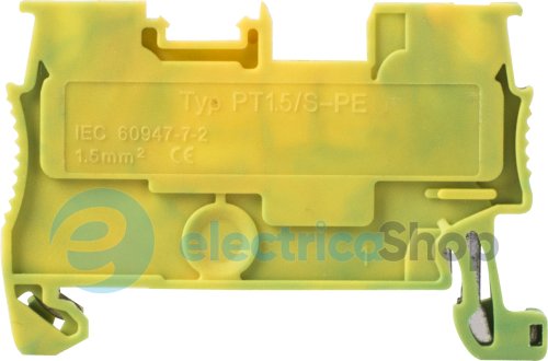 Набірна клемна колодка заземлення на DIN-рейку e.tc.z.din.spring.1,5 s070012 E.NEXT